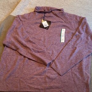 Ava & Viv Women's Purple Cowl Neck Sweater